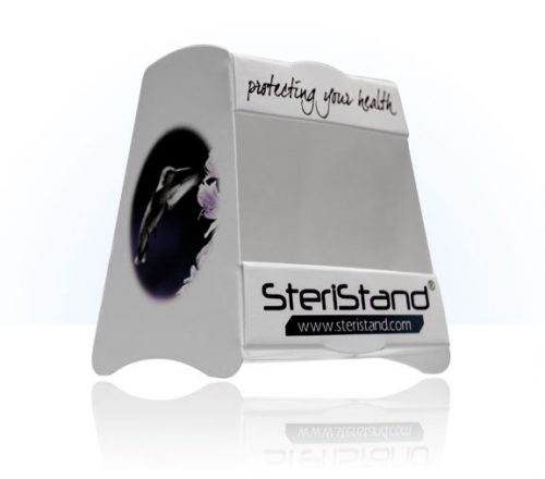 SteriStand(tm) Travel Toothbrush Holder