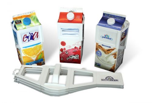 Carton Caddy White 1/2 gallon carton holder